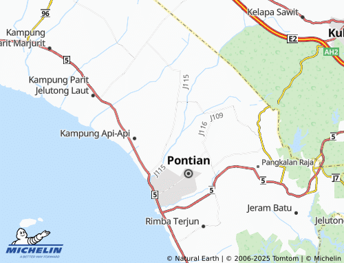 Carte MICHELIN Kampung Kayu Ara Pasong - ViaMichelin
