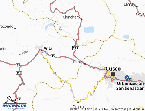 MICHELIN Cachimayo map - ViaMichelin
