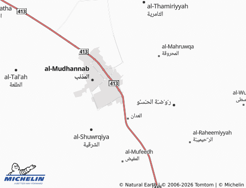MICHELIN-Landkarte Umm Ushayrah - ViaMichelin