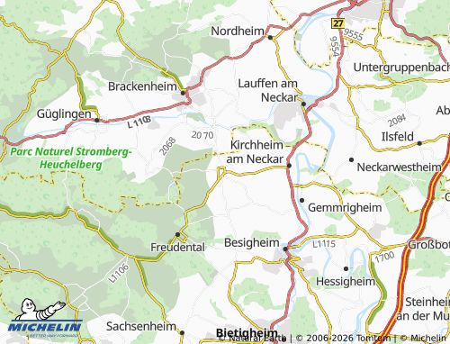 MICHELIN Bönnigheim map - ViaMichelin