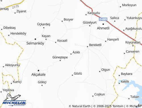MICHELIN Azıklı map - ViaMichelin