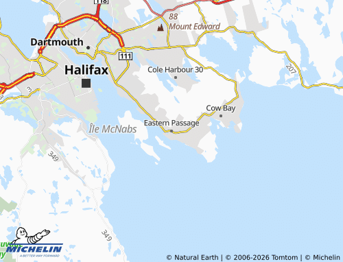 MICHELIN-Landkarte Eastern Passage - ViaMichelin