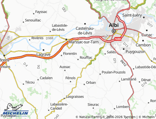 Mapa MICHELIN Rouffiac - ViaMichelin