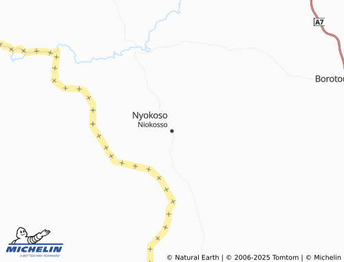 MICHELIN Niokosso map - ViaMichelin