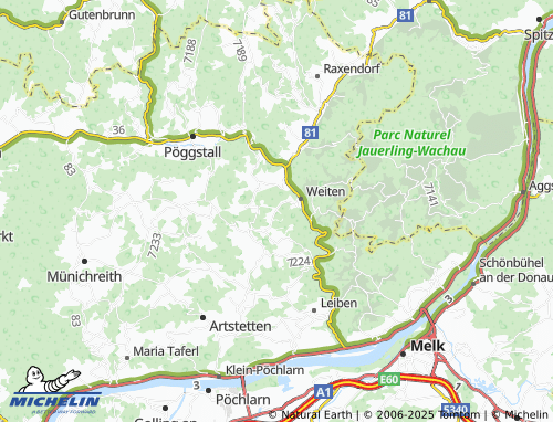 MICHELIN-Landkarte Nasting - ViaMichelin