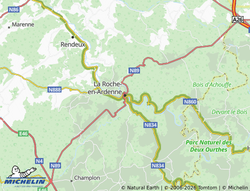 MICHELIN La Roche-en-Ardenne map - ViaMichelin