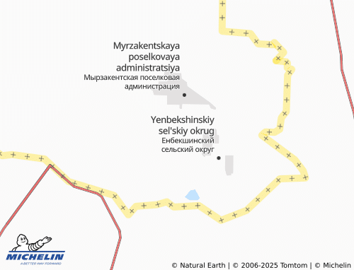 MICHELIN Zhantaksay map - ViaMichelin