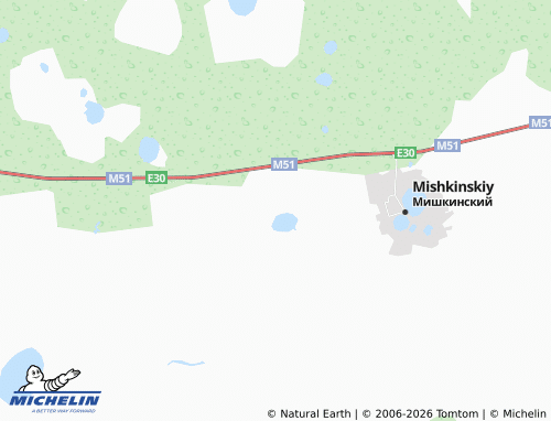 MICHELIN-Landkarte Ostrovnoye - ViaMichelin