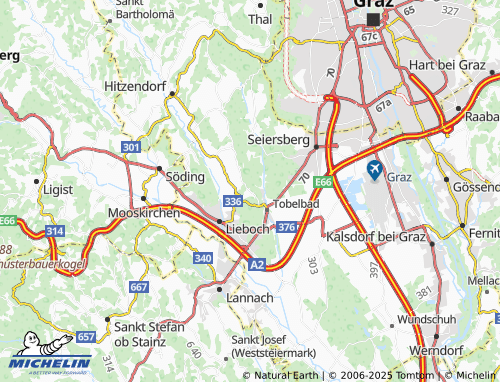 MICHELIN Badegg map - ViaMichelin