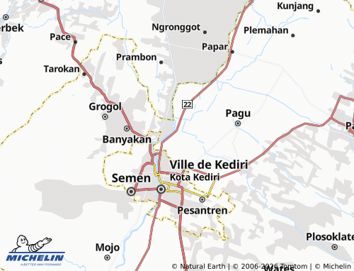 Mapa MICHELIN Gampengrejo - ViaMichelin