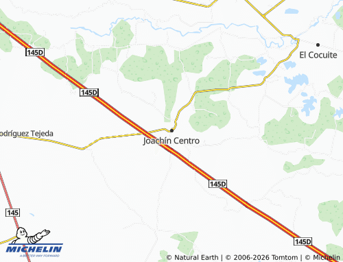 MICHELIN Joachín Centro map - ViaMichelin