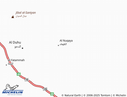 MICHELIN An Nuqaya map - ViaMichelin