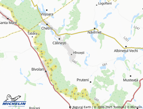 MICHELIN Hîncești map - ViaMichelin