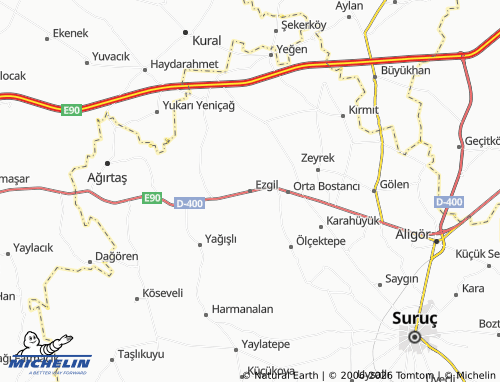 MICHELIN Ezgil map - ViaMichelin