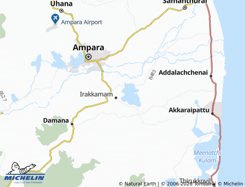 Mappa MICHELIN Irakkamam 09 - ViaMichelin