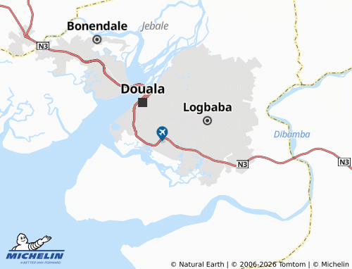MICHELIN-Landkarte Brazzaville - ViaMichelin