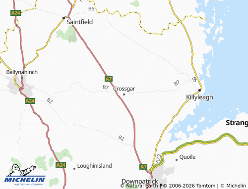 MICHELIN Crossgar map - ViaMichelin