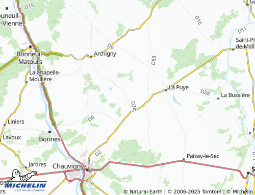 MICHELIN-Landkarte Sainte-Radégonde - ViaMichelin