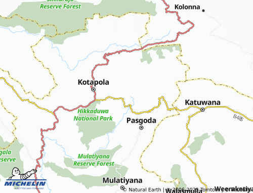 MICHELIN Mologgamuwa North map - ViaMichelin