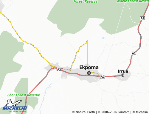 MICHELIN Egoro-Amede map - ViaMichelin