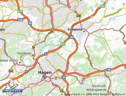 Mapa MICHELIN In der Molle - ViaMichelin