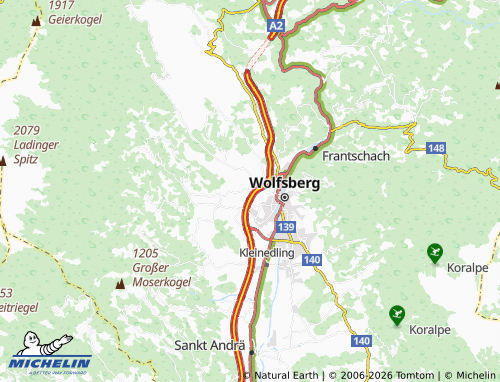 MICHELIN Sankt Jakob map - ViaMichelin