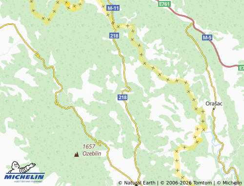 Mapa MICHELIN Kruge - ViaMichelin