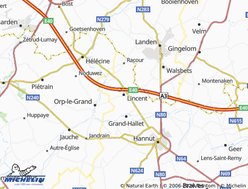 Mapa MICHELIN Lincent - ViaMichelin