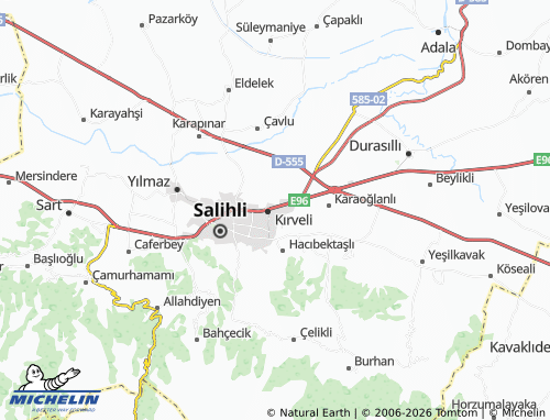 MICHELIN Gümüş map - ViaMichelin