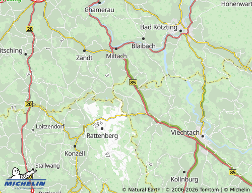 MICHELIN Moosbach map - ViaMichelin