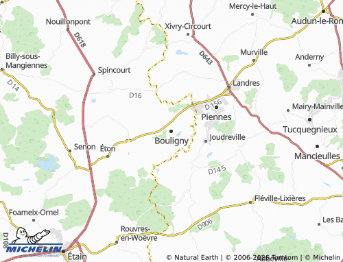 Mapa MICHELIN Bouligny - ViaMichelin