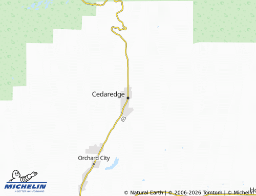 Mapa MICHELIN Cedaredge - ViaMichelin