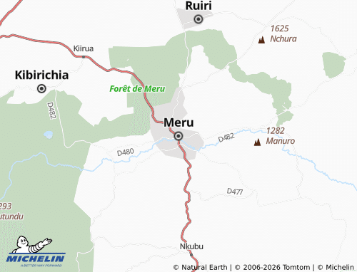 Mappa MICHELIN Meru - ViaMichelin