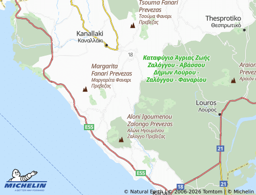 MICHELIN Ekklisies map - ViaMichelin