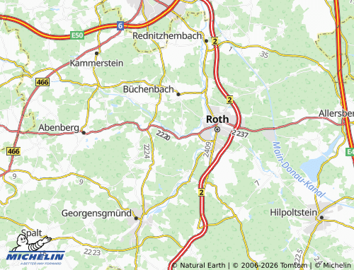 MICHELIN-Landkarte Rothaurach - ViaMichelin