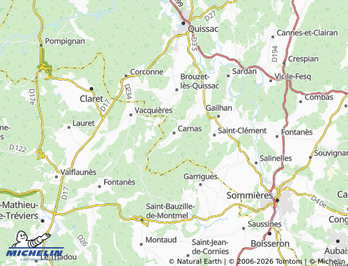 Mappa MICHELIN Carnas - ViaMichelin
