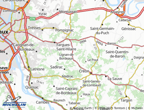 MICHELIN Loupes map - ViaMichelin