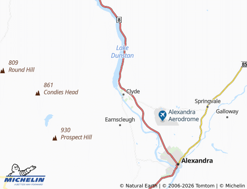 MICHELIN-Landkarte Clyde - ViaMichelin