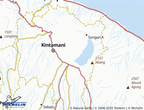 MICHELIN Batur Tengah map - ViaMichelin