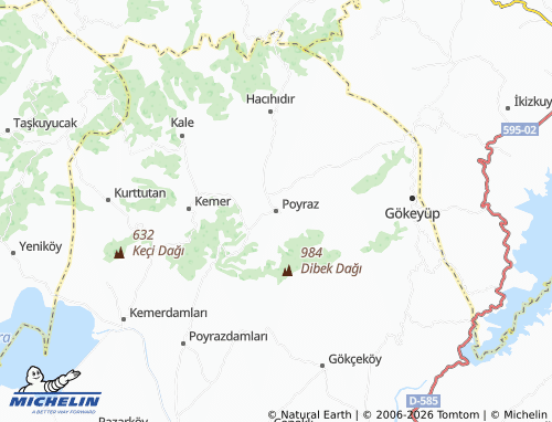 Mappa MICHELIN Poyraz - ViaMichelin