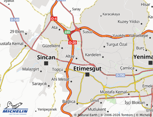 Mappa MICHELIN Altay - ViaMichelin