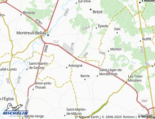 MICHELIN La Motte Bourbon map - ViaMichelin