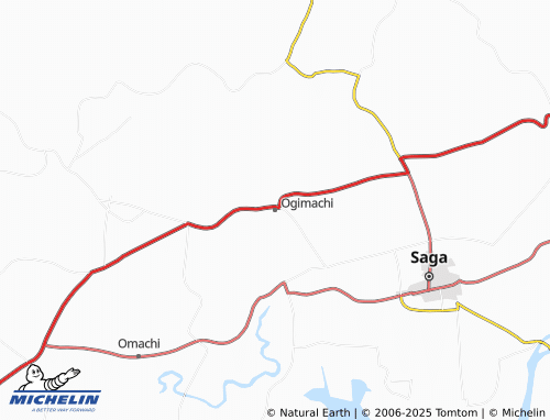 Mappa MICHELIN Ogimachi - ViaMichelin