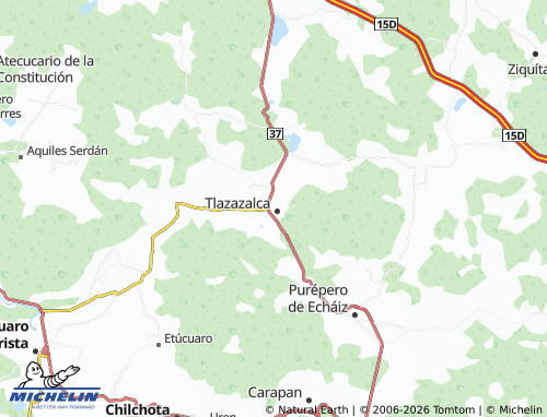 MICHELIN Centro map - ViaMichelin