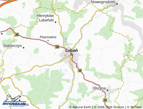 Mappa MICHELIN Lubań - ViaMichelin