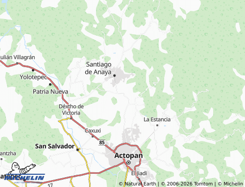 MICHELIN La Cruz map - ViaMichelin