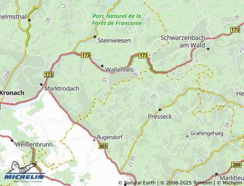 MICHELIN-Landkarte Reichenbach - ViaMichelin