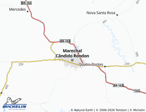 MICHELIN Espigão map - ViaMichelin