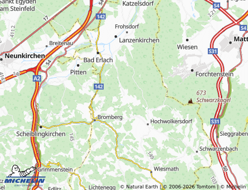 MICHELIN Klingfurth map - ViaMichelin