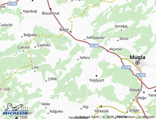 MICHELIN-Landkarte Kafaca - ViaMichelin